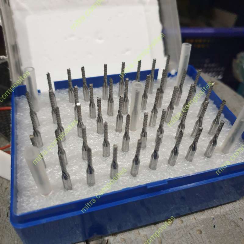 Jual CNC Engraver Router Bit PCB Fiberglass GFRP FRP Carbon Fiber di