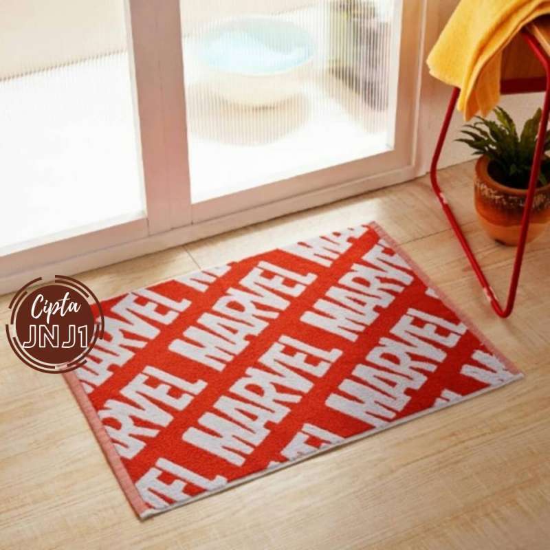 Jual ORIGINAL DISNEY MARVEL LOGO FLOOR BATH MAT KESET LANTAI KAMAR