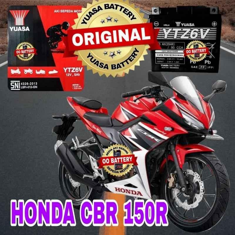 Jual Aki Kering Motor HONDA CBR 150R Merk Original Yuasa Ytz6V 12Volt