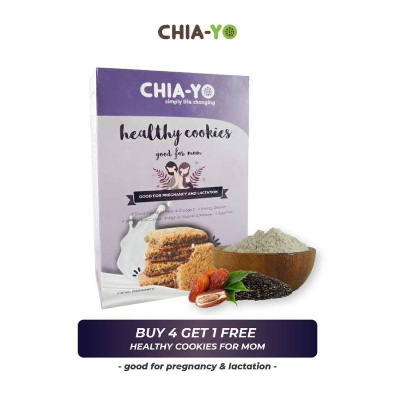 Jual Buy 4 Get 1 FREE Chiayo Healthy Cookies for Mom (Pregnancy