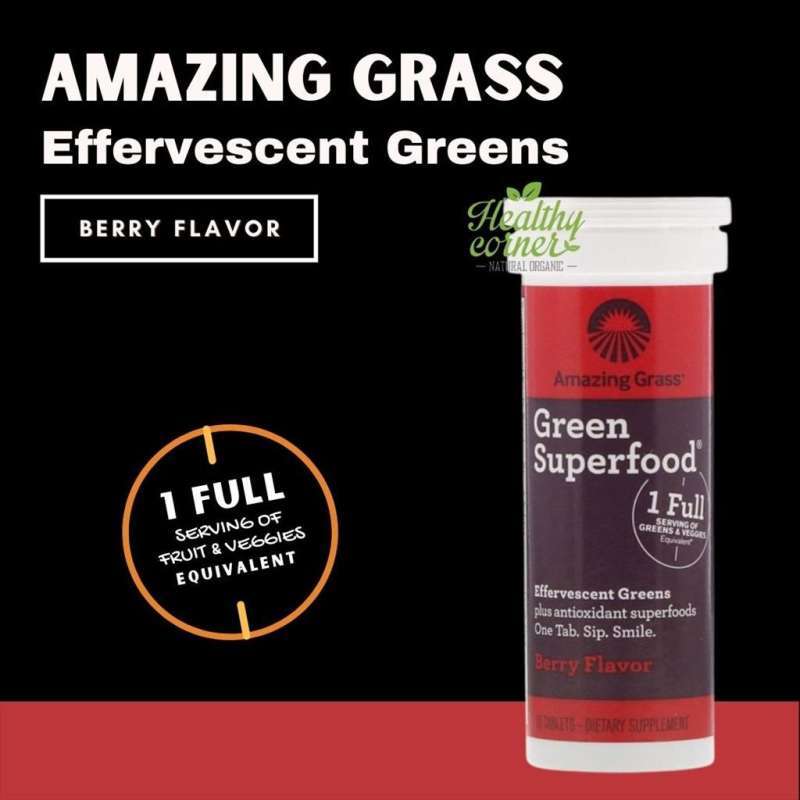 Jual Amazing Grass Vitamin Effervescent Greens Antioxidant Berry