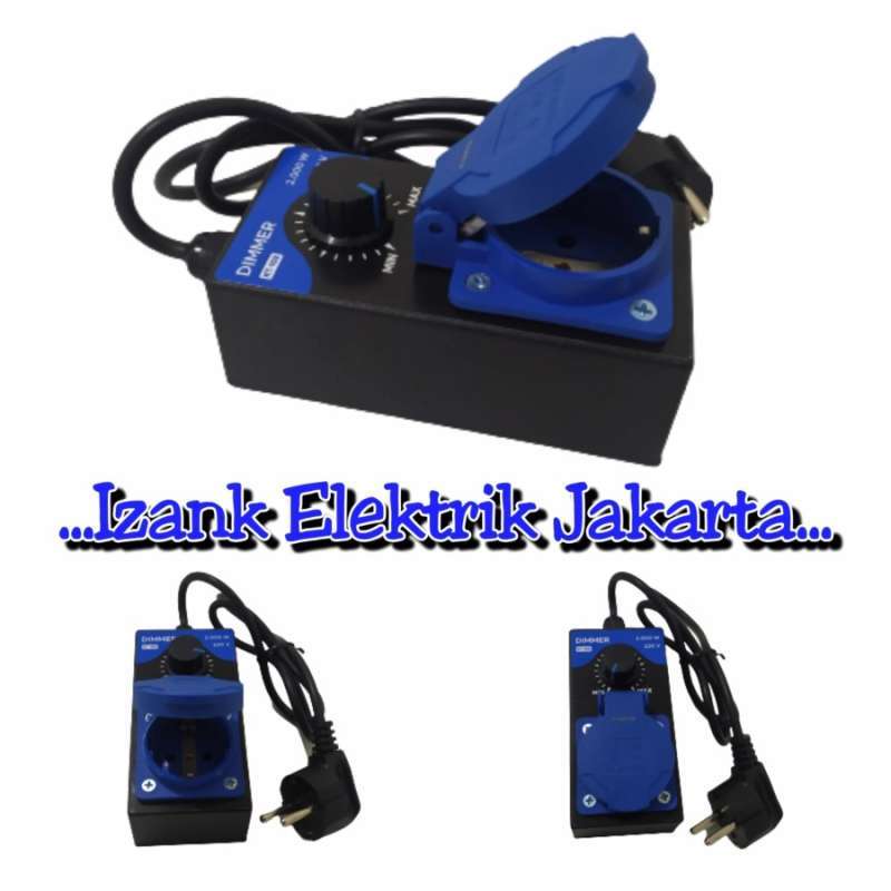 Jual Dimmer 2000w Pengatur Kecepatan Gerinda Mesin Bor Kipas Angin