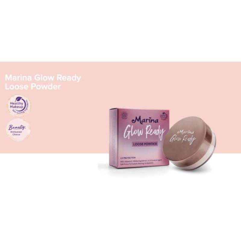 Promo Marina Loose Powder Glow Ready Sunscreen 15G Diskon 2 di Seller