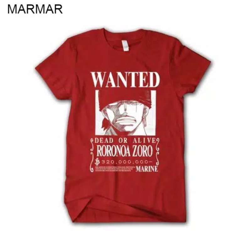 Promo D31 RORONOA ZORRO WANTED POSTER KAOS ANIME KAOS ONNE PIECCE