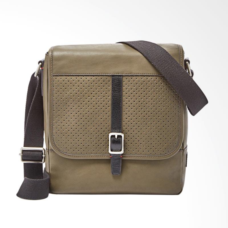 Jual Fossil Evan Crossbody City Sling Bag Pria Hijau Olive