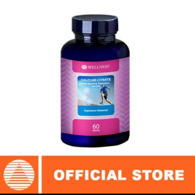 Jual Wellness Calcium Citrate kalsium osteoporosis tulang isi 60 tablet