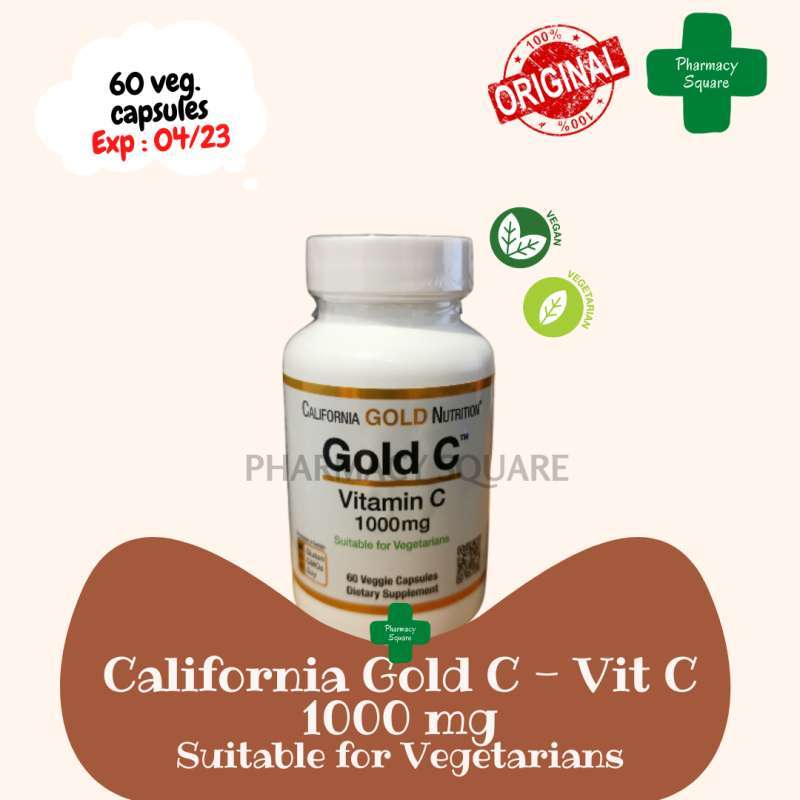 Jual CALIFORNIA GOLD C - VITAMIN C - 1000 MG - 60 VEGETARIAN CAPSULES ...