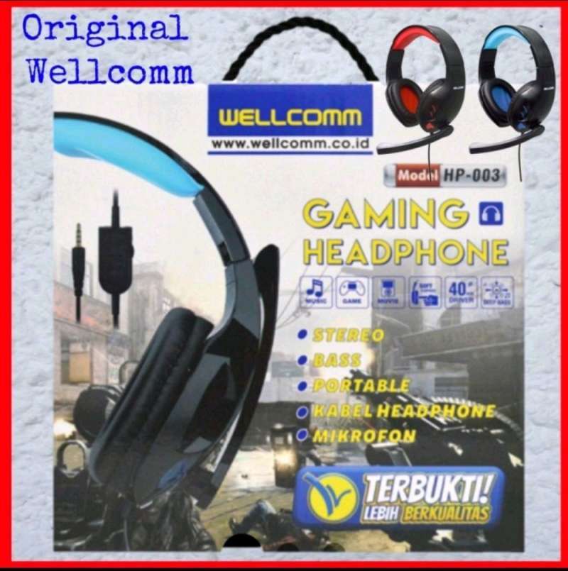 Jual Headphone Gaming HP003 with konektor HP PC di Seller VAVA