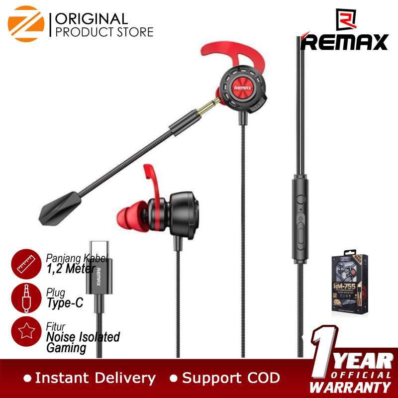 Jual Remax Gaming Earphone Type-c Rm-755 - Promo Original Di Seller ...