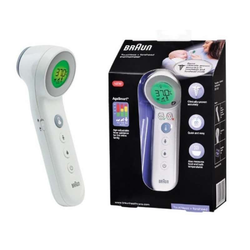 Jual BRAUN NO TOUCH + FOREHEAD THERMOMETER BNT400 TERMOMETER DAHI