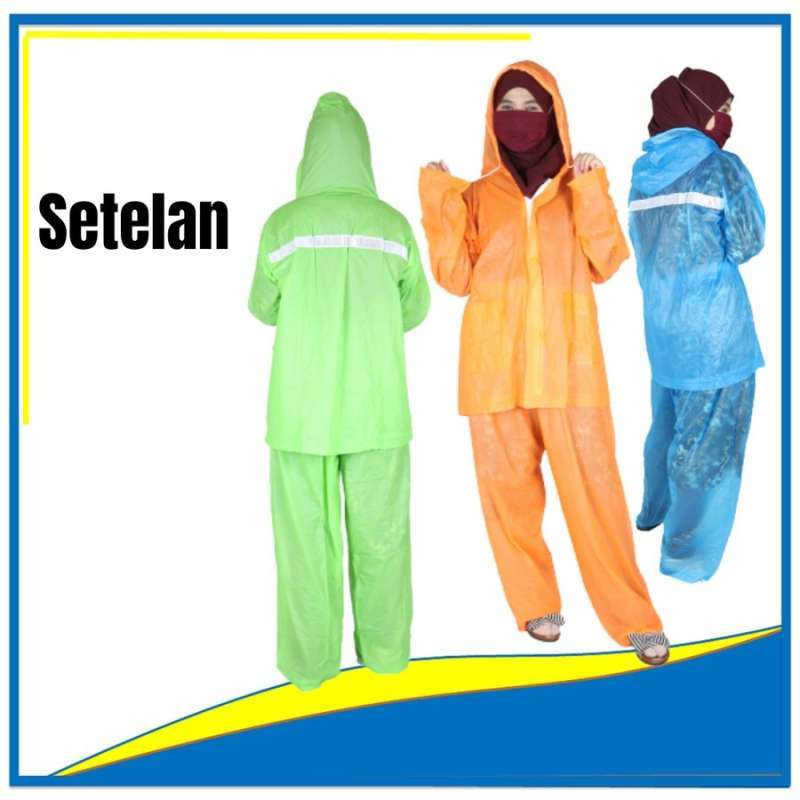 Jual Jas Hujan Ponco Rok lebar Jumbo Tap Tap Poncho Dewasa Pria wanita
