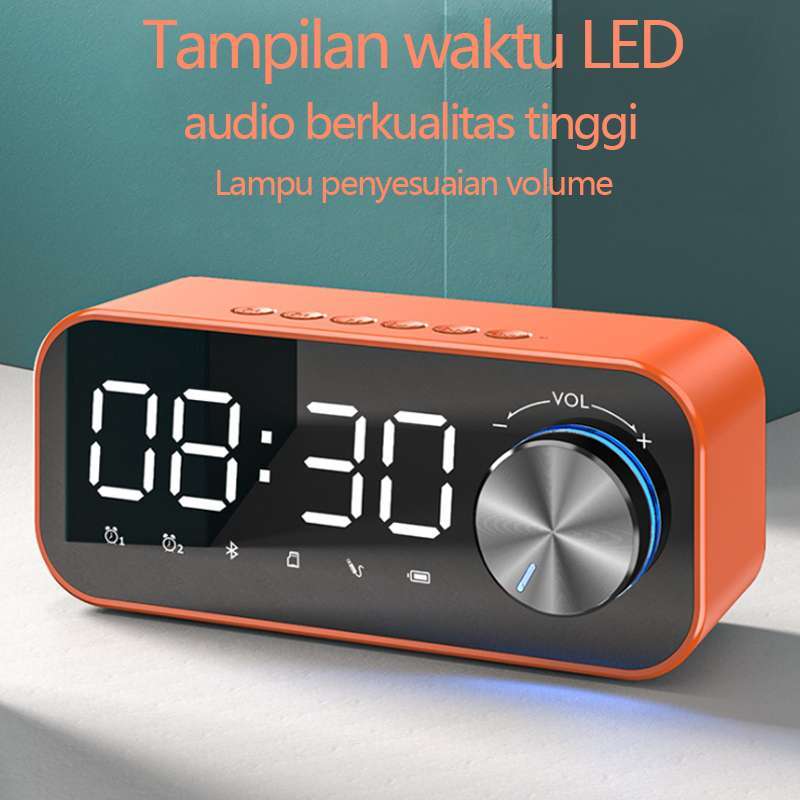 Jual Gymwebeekg Speaker Portable Bluetooth dengan Alarm dan Jam Digital