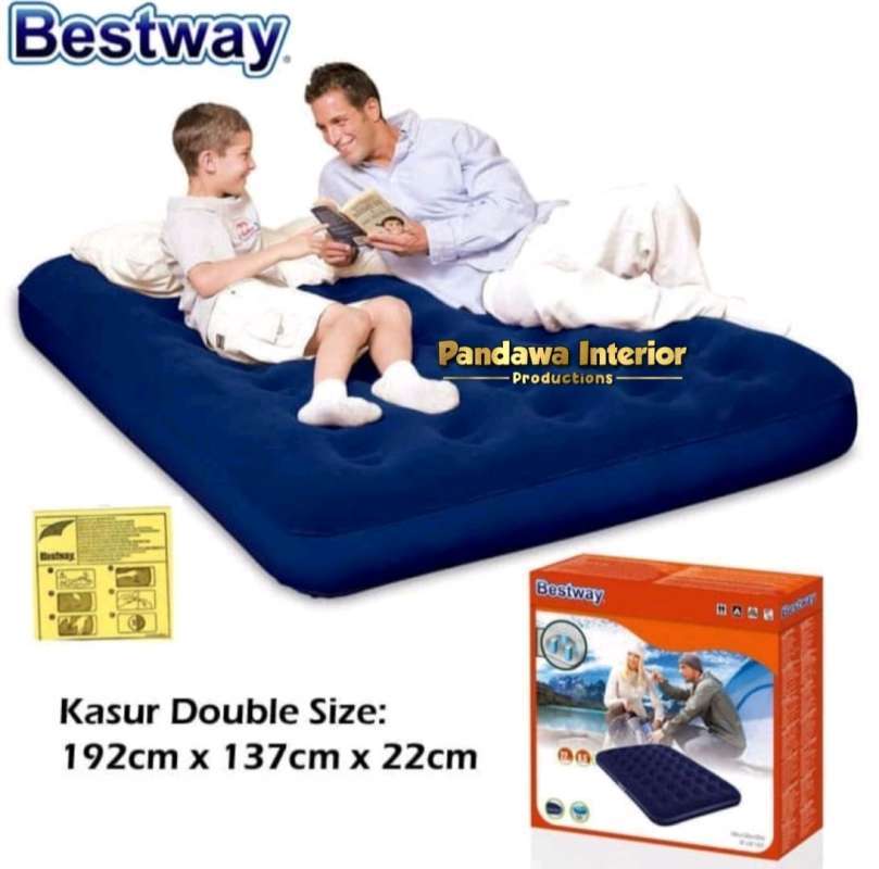 Jual Bestway Kasur Angin 191cm X 137cm Original 67002 Double Biru Air