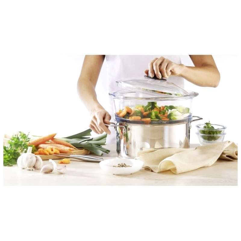 Jual Jual Luminarc Glass Steamer Basket Atau Kukusan di Seller