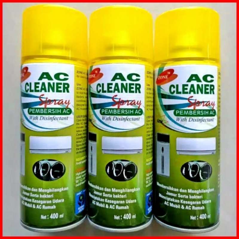 Jual Zone AC Cleaner Spray Disinfectant Pembersih AC Mobil Ruangan 400 ...