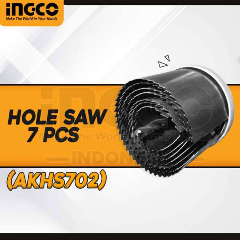 Jual HOLE SAW INGCO SET 7 PCS AKHS702 di Seller INGCO INDONESIA Kota