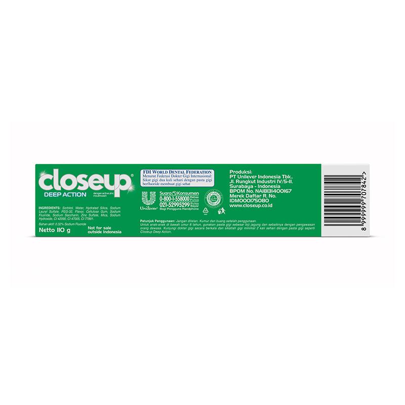 Promo Surabaya - Closeup Pasta Gigi Deep Action - Ever Fresh 110 G