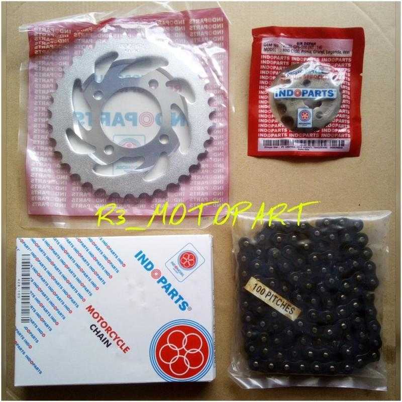 Jual Gir Set/Gear Paket/Chain Kit Indopart/Indoparts Grand/Legenda/Prima di Seller R3_Motopart