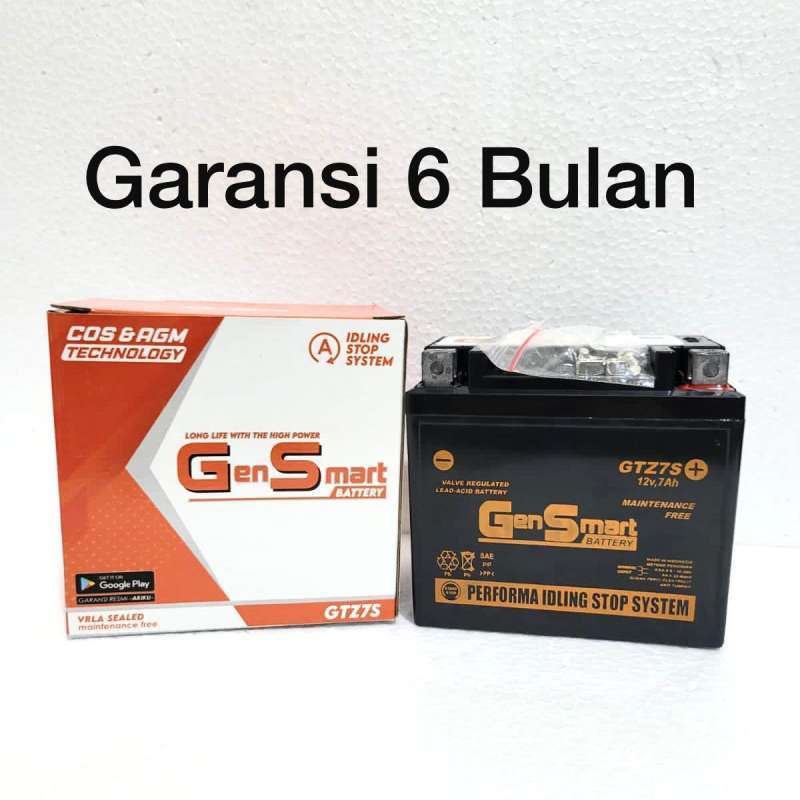 Promo Aki Motor Yamaha Nmax Gtz7S Gs Accu Kering Diskon 21% di Seller