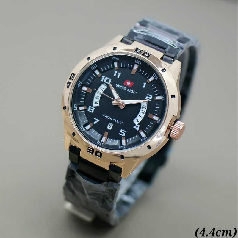 Jual BERGARANSI 100% Jam Tangan Pria SWISS ARMY Strap Stainless Steel