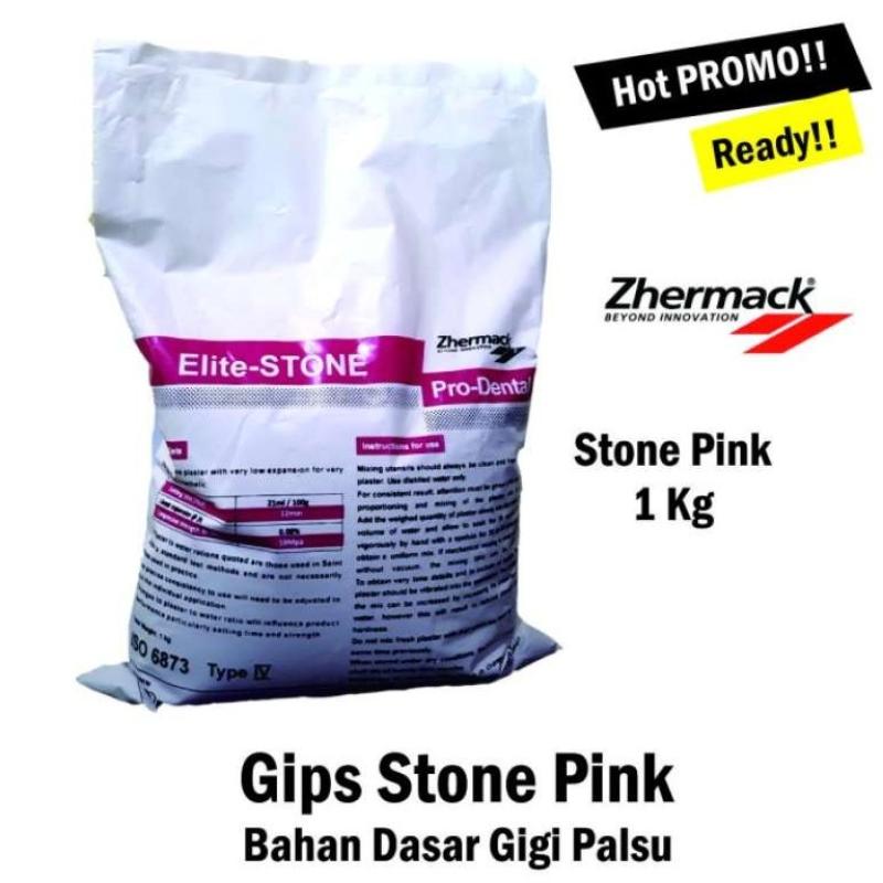 Promo Gips Stone PInk Elite Stone 21 Pro Dental Zhermack ( Pink ) 1 Kg