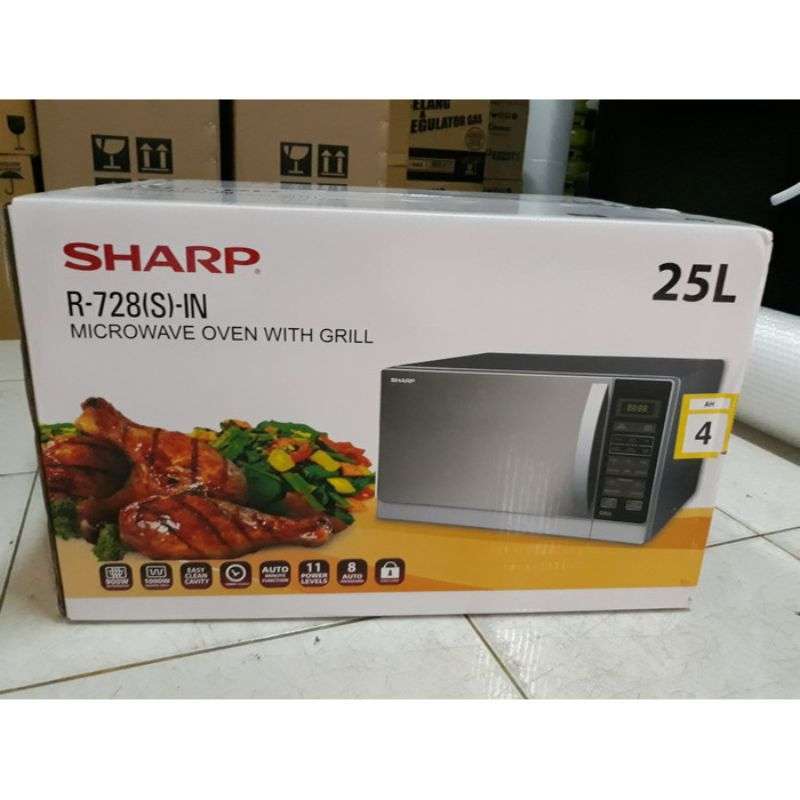 Jual SHARP Microwave Oven With Grill R728 Silver di Seller Harapan