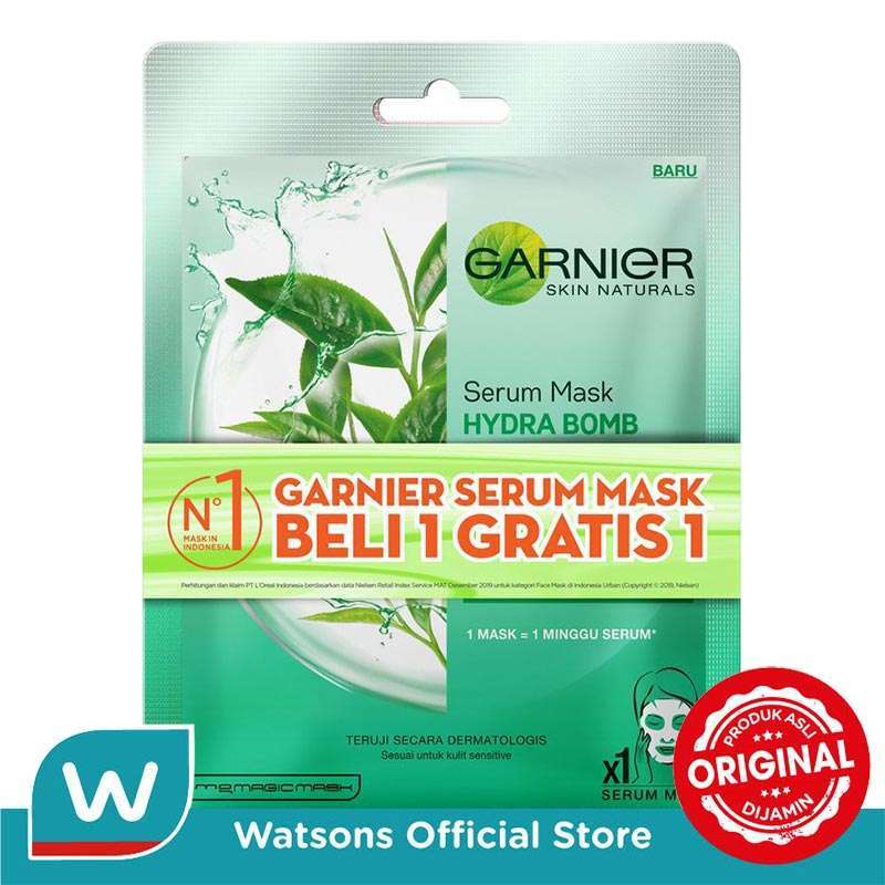 Jual Garnier Serum Mask Hydra Bomb Green Tea Skin Care di Seller