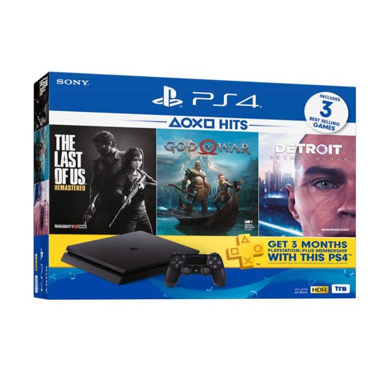 Jual Multi Game SONY PlayStation 4 Slim Hits Bundle 3 Game Console