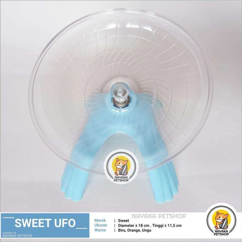 Jual Sweet Ufo Jumbo Flying Saucer Running Wheel Hamster Mainan Hewan