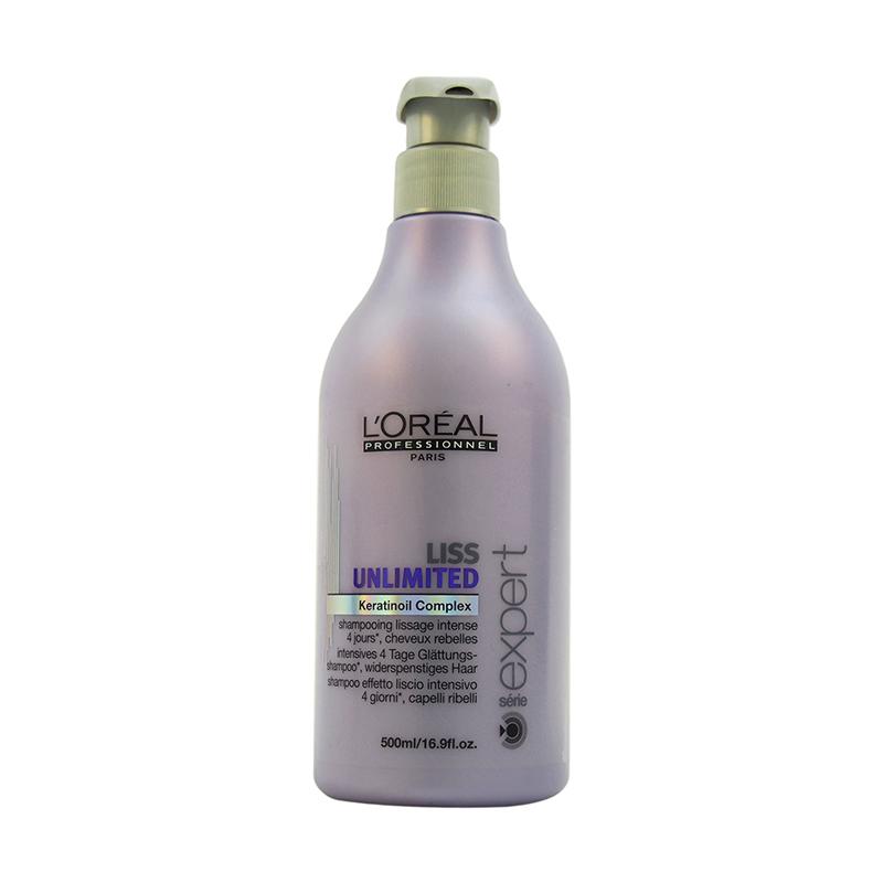 Jual L'Oreal Liss Unlimited Keratinoil Complex Shampoo [500 mL] di