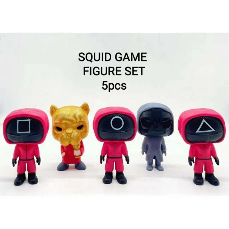 Jual Mainan Squid Game Figure Set Pop Netflix Korea Series Viral Di