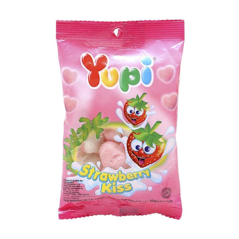 Jual Yupi Strawberry Kiss Jelly Permen [45 g] di Seller Dede collection
