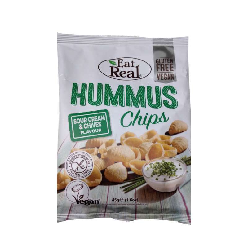 Jual Keripik Eat Real Hummus Chips Sour Cream & Chives Flavour 45g di