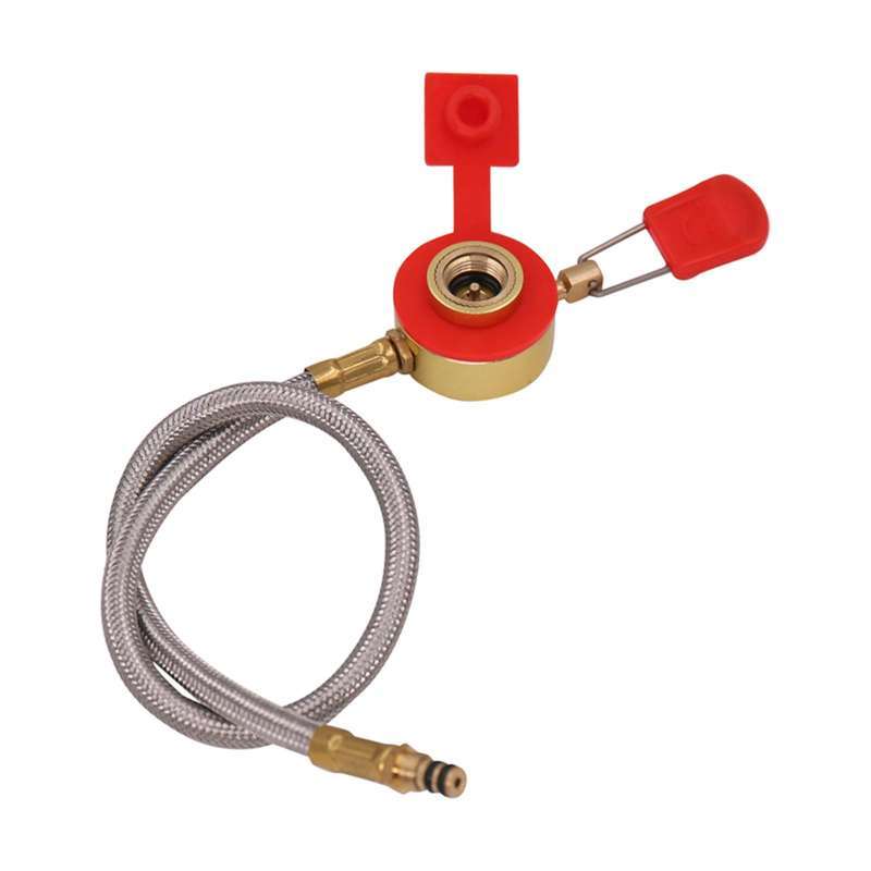 Promo Propane Converter Gas Stove Camping Backpacking BBQ Garden Valve