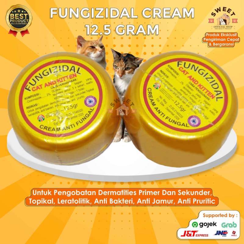 Promo FUNGIZIDAL CREAM 12.5 GRAM OBAT KUCING SALEP CREAM ANTI FUNGAL