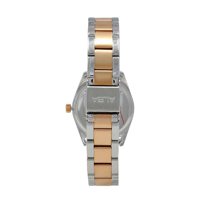 Alba Jam Tangan Wanita Silver Kombinasi Rosegold Stainless Steel Ag8h03