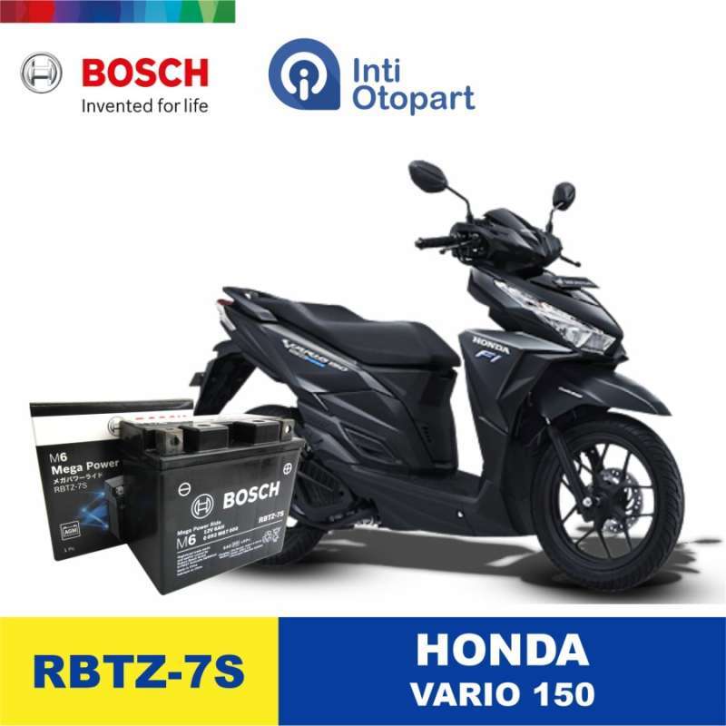 Jual Accu Aki Motor HONDA VARIO 150 ORIGINAL BOSCH - Hitam di Seller