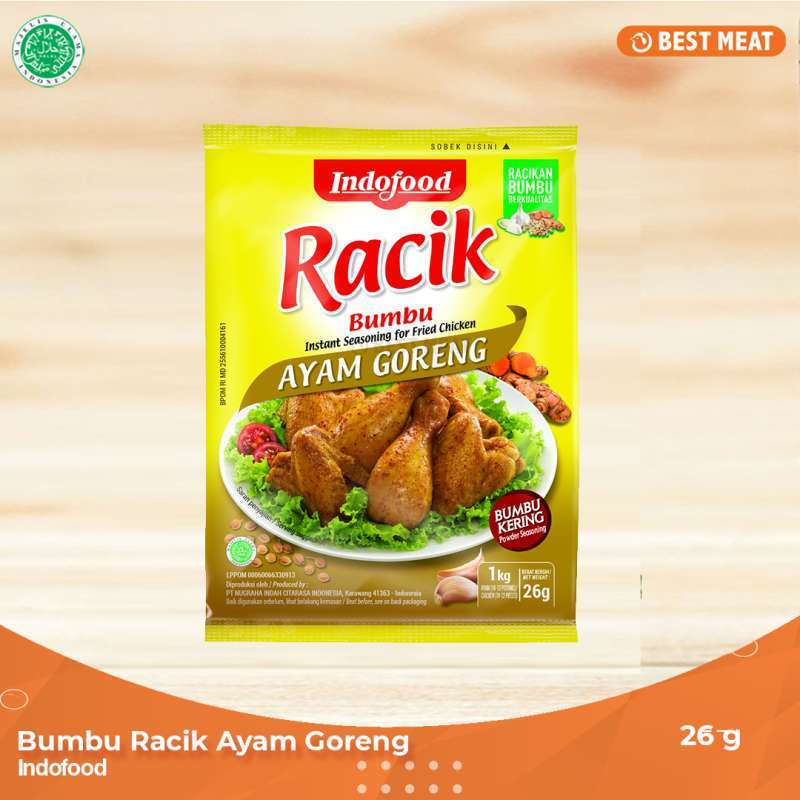 Jual Bumbu Racik Indofood Ayam goreng 26g di Seller BEST MEAT LPG
