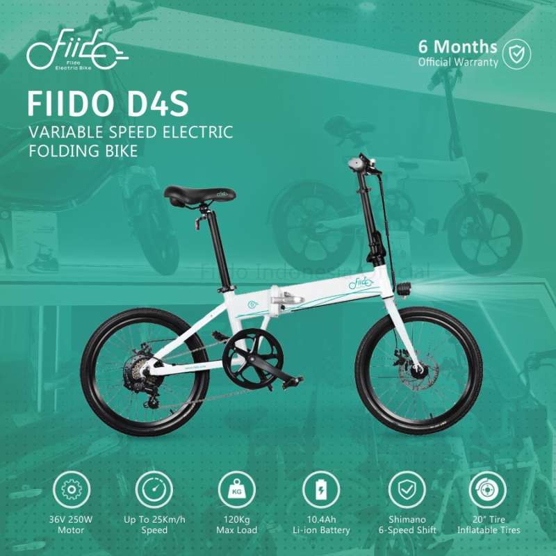 Jual Sepeda Lipat Listrik Fiido D4s Folding Electric Bike 10.4ah Smart