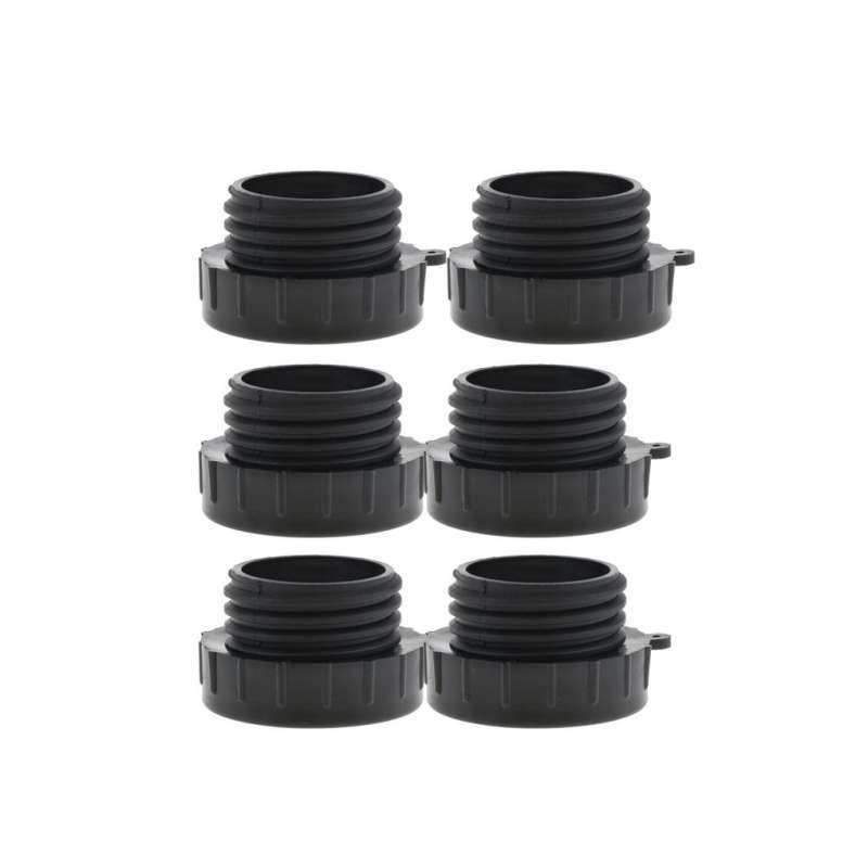 Jual 6x Black 2'' IBC Fine Threads Adapter IBC Tote Tank Male G hose di ...