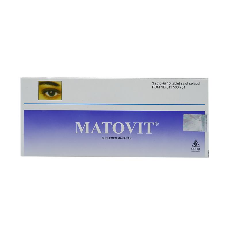 Jual MATOVIT Suplemen Kesehatan Mata [3 Strip @10 Tablet] di Seller ...