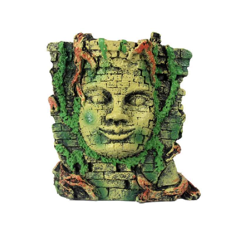 Jual Reptile Terrarium Landscaping Simulation Resin Mayan Mask