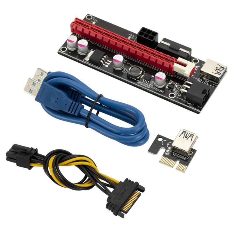 Usb Riser Adapter Jual USB 3.0 PCI-E Riser Adapter 15Pin to 6 Pin Power 1x 4x 8x 16x ...