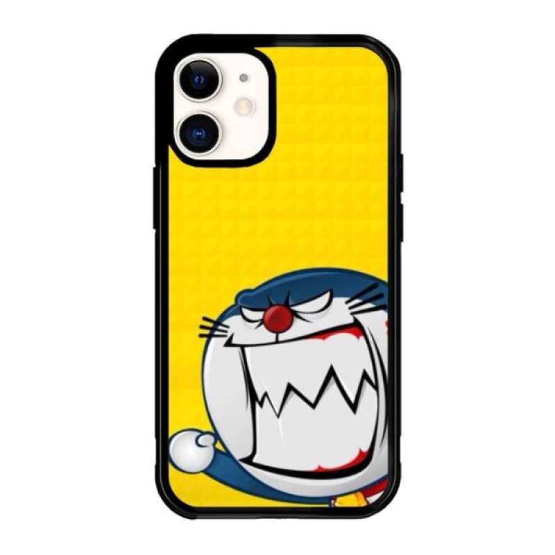Promo Custom Casing Murah iPhone 11 TPU-Glasscase Doraemon angry
