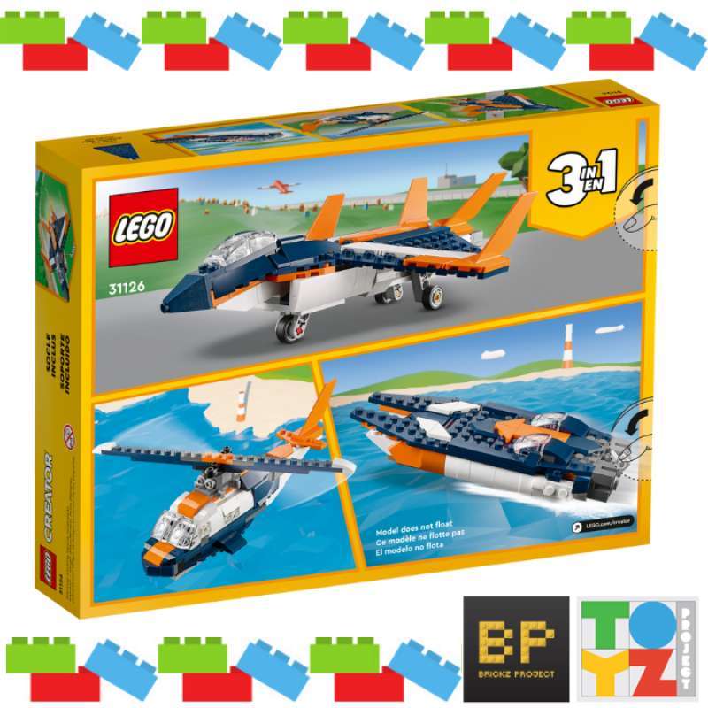 Jual Lego 31126 - Creator Supersonic Jet Di Seller Brickz Project ...