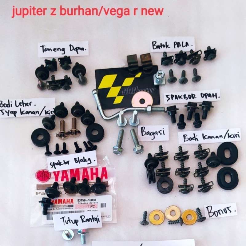 Jual baut motor yamaha jupiter/jupiter z lengkap full set body di