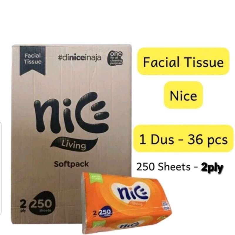 Jual TISU NICE 250 SHEET [1 DUS / 1 KARTON / 36 PCS] di Seller