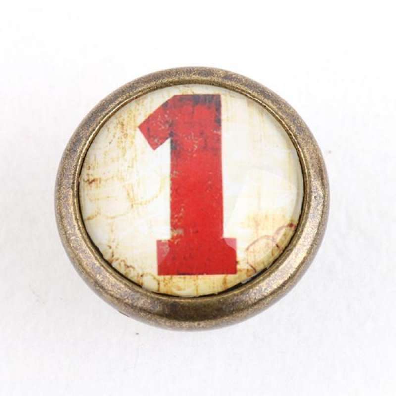 Promo 5x Antique Brass Drawer Round Pulls Cupboard Bin Knob