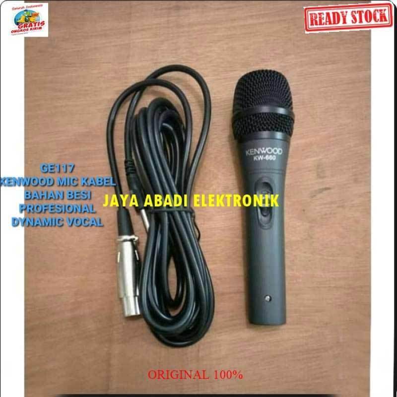 Jual Kenwood Mic Handle Kabel Vokal Karaoke Dynamic Mic Cardioid
