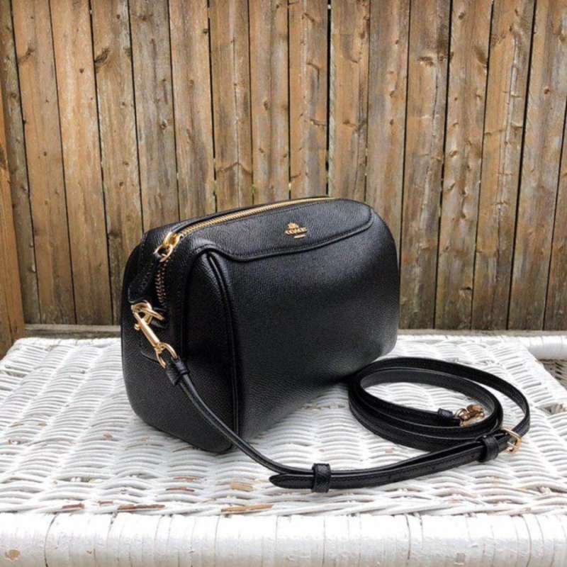 Promo Tas COACH Mini Crossgrain Black Crossbody Bag Diskon 29